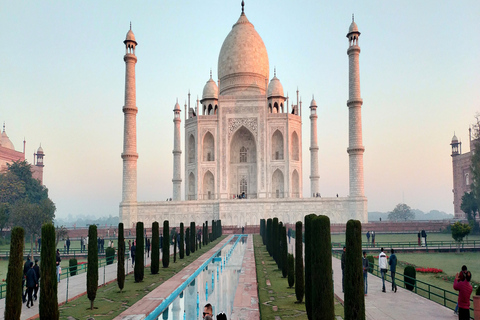 Au départ de Delhi : Circuit privé de luxe de 5 jours dans le Triangle d'OrCircuit avec hébergement dans un hôtel 4 étoiles, voiture Ac, guide touristique