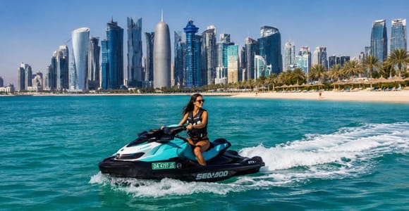 Doha: Ultimate Jet Ski Experience with Skyline Views