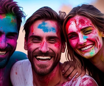Celebrazione dell'Holi: Tour in bicicletta di Jaipur con una guida locale