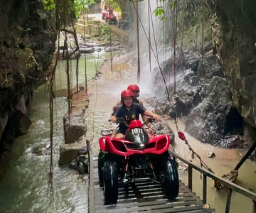 Ubud: Quad ATV Waterfalls & Barong Caves