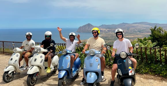 Vespa tour of the medieval village of Erice (Trapani)