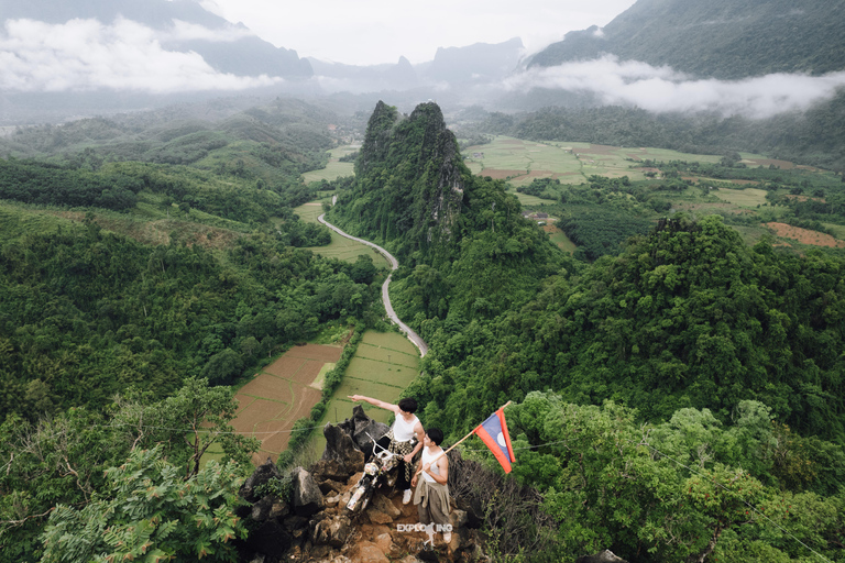 Vang Vieng: Namxay Viewpoint, Blue Lagoon 1 & Phoukham Cave