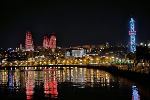 Baku: Night City Tour and Pub Crawl with Hotel Pickup
