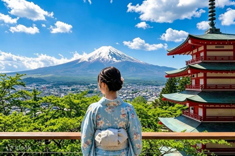 Tokyo: Mount Fuji & Pagoda & Oshino Hakkai & Lake Kawaguchi Luxury Toyota Crown: Mount Fuji Private Customizable Trip