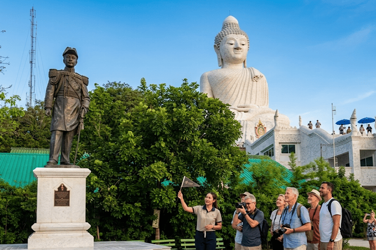 Phuket:Tiger Park Safari,Big Buddha,ATV,Elephants & Old Town Morning:City Tour Tiger Canopy Forest Safari & Feeding Guide