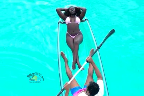 Zanzibar: Transparent Kayak Adventure with Drone Footage Transparent Kayak Adventure with Drone (Pickup included)