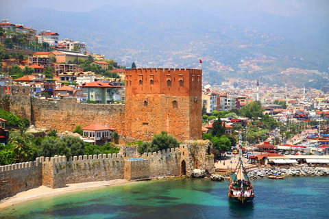 Side: Alanya City Tour with Boat, Cable Car and Lunch at the Castle Side & Alanya: Cable car ticket, Boat Ride, Lunch & Bazaar tour