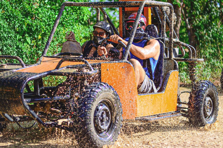 Experiencia en Buggies: Playa, Cenote y Campo de Macao