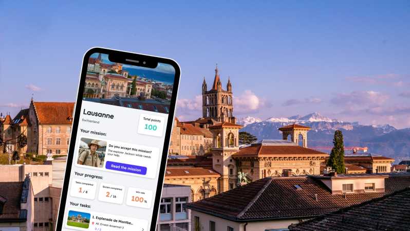 Lausanne: Exploration Game and City Tour on your Phone