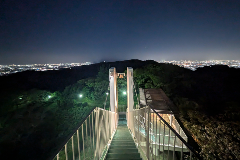 Osaka : visite nocturne du mont Ikoma avec la ligne d'horizon