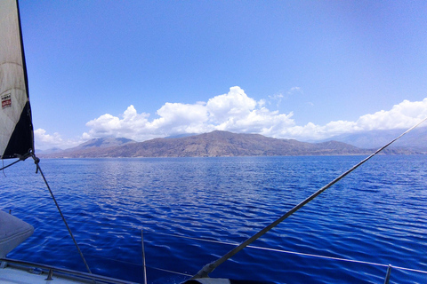 South Crete: Sunset Sailing full day trip with finger food From Matala and Kokkinos Pyrgos