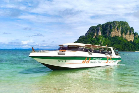 From Ao Nang: Phi Phi Islands, 4 Islands Tour w/ Sunset BBQ