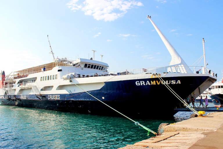 Vanuit de gebieden van Chania: Dagtrip Gramvousa-eiland en Balos-strandOphalen vanuit Kalyves en Almyrida