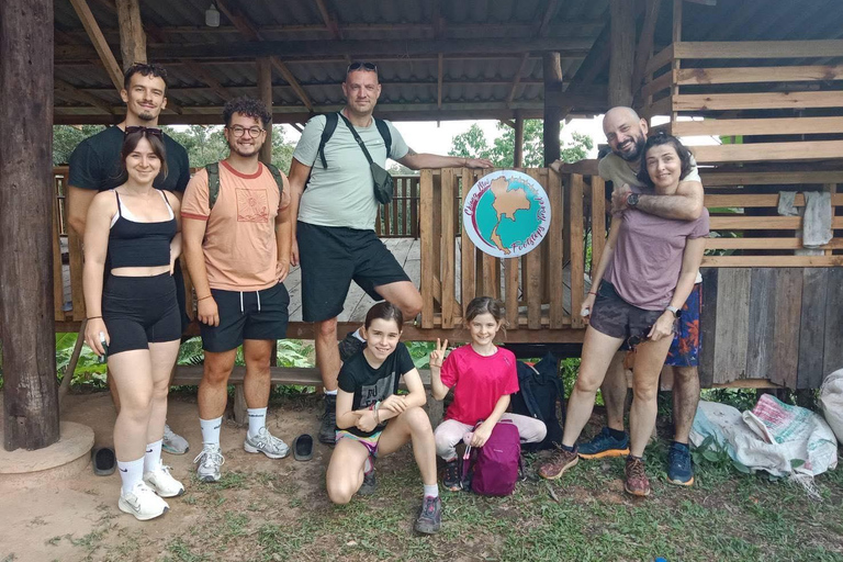 Chiang Mai: 2-Day Jungle Trek with Elephant Farm & Raft Ride Hotel Pickup and Drop-off (within Pickup Area)