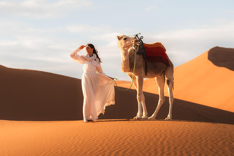 From Marrakech: 3-Days Merzouga Sahara Desert & Luxury Camp Merzouga Sahara Desert Tour with Private Luxury Tent