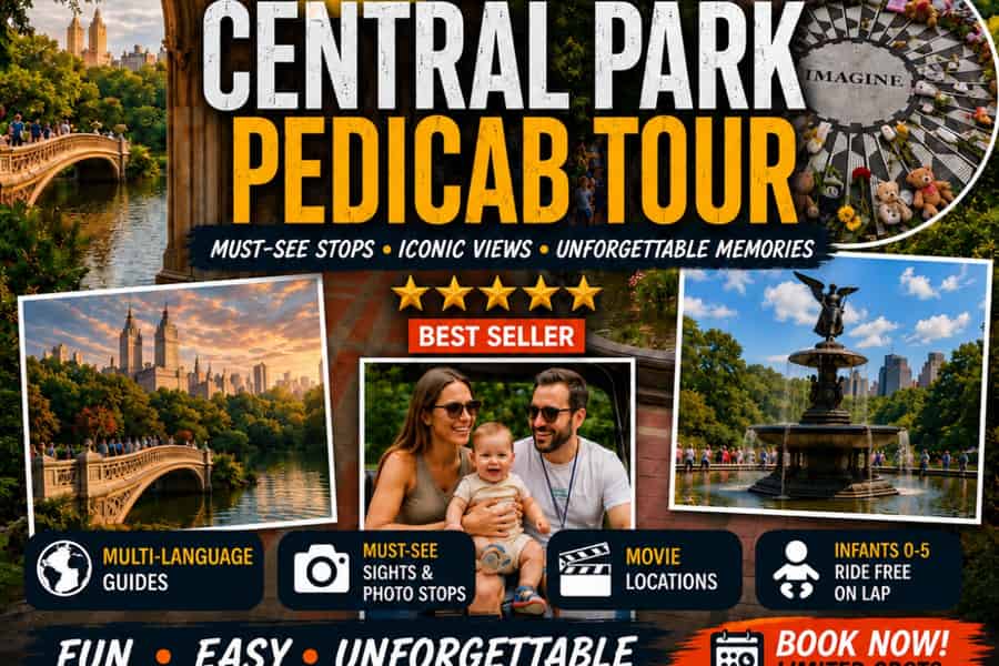 Das Beste von NYC: Rikscha-Fahrt durch den Central Park mit Highlights. Foto: GetYourGuide Das Beste von NYC: Rikscha-Fahrt durch den Central Park mit Highlights. Foto: GetYourGuide