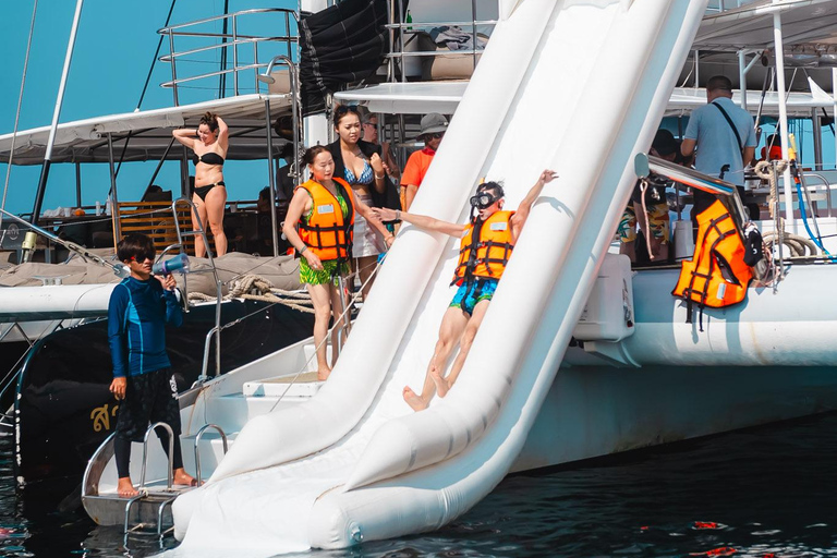 Coral &amp; Racha : smilerainbow Catamaran Tour with Waterslide