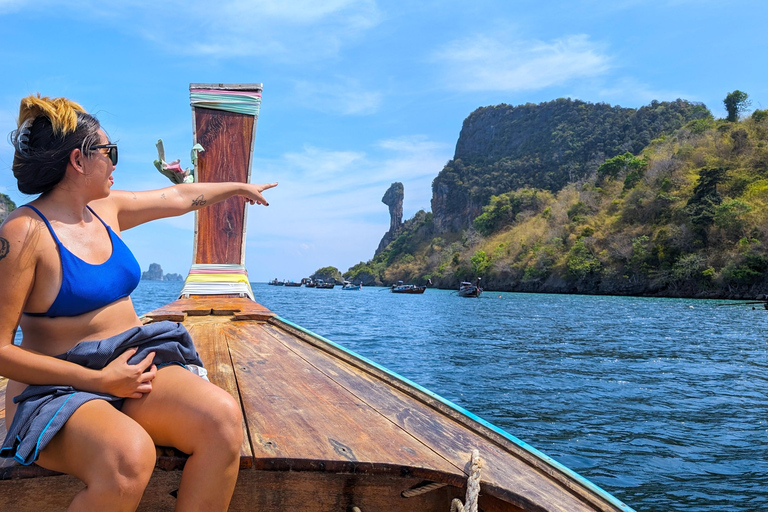 From Railay: Island Hopping Tour by Private Longtail Boat Option 2: Private Tour 4 Islands
