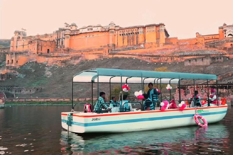 Jaipur: Speed Boat, Amber Walking Tour & Sunset with Pickup Speed Boat With Amber Walking Tour