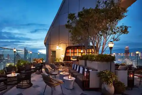 Banguecoque: Penthouse Bar+Grill Rooftop no Park Hyatt, piso 36