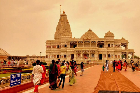 Depuis Agra : Excursion d&#039;une journée à Mathura et Vrindavan en voitureDepuis Agra : Excursion en voiture à Mathura et Vrindavan