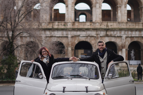 Rome: City Tour in a Retro Fiat 500 with Photo Stops