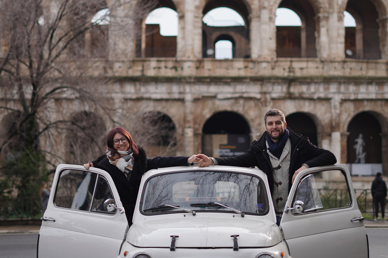 Rome: City Tour in a Retro Fiat 500 with Photo Stops
