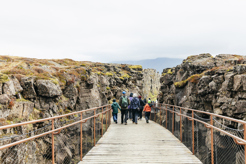 Från Reykjavik: Gyllene cirkeln &amp; Blå lagunen med dryck