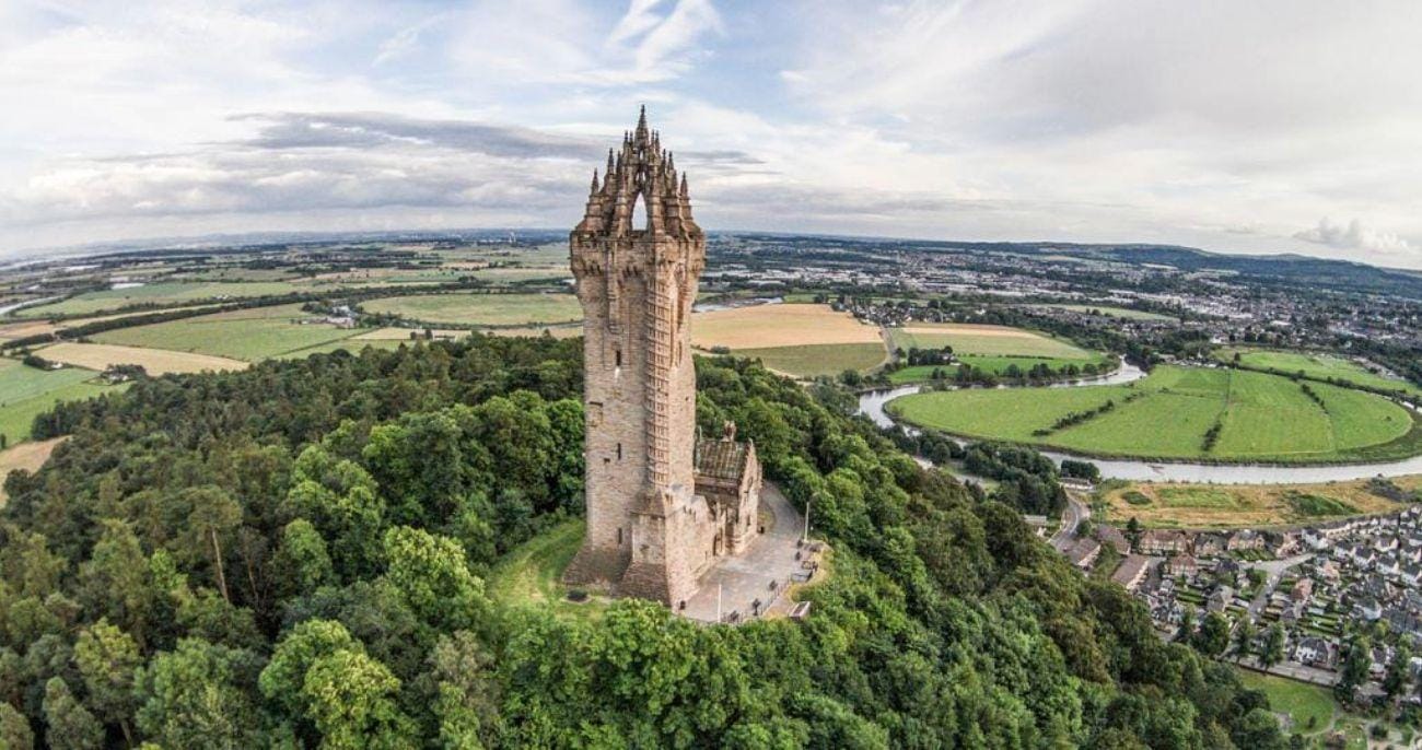 E-Bike-Tour: Braveheart in Stirling – Eintritt zum Wallace-Denkmal
