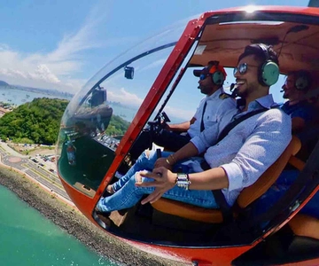 Aventuras de helicóptero no Panamá