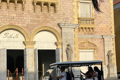 Private Tuk-Tuk City Tour + Shared Cartagena Bay Sunset Cartagena: Private Guided City Tour by Tuk-Tuk