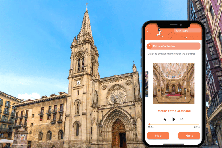 Bilbao's Historic Center: A self-guided tour created by an official guide Getxo Suspension Bridge + Historic Quarter Tour on your mobile