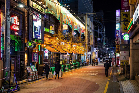 Seúl: Templo Bongeunsa y tour nocturno gastronómico en Gangnam