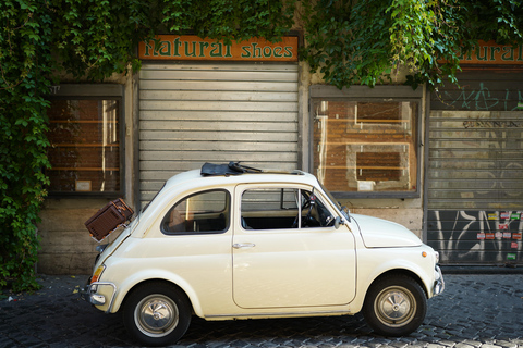 Timeless Rome: A Journey in Fiat 500 or Convertible Fiat 500 Shared Vintage Convertible Fiat 500 experience