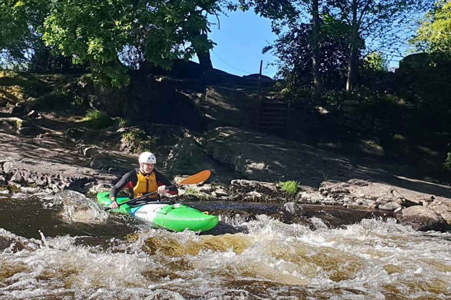 Llangollen: White Water Kayaking Experience
