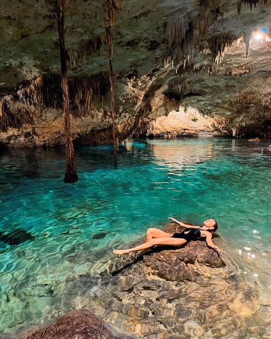 From Tulum: 3 Cenotes Adventure, GoPro Pictures and Food