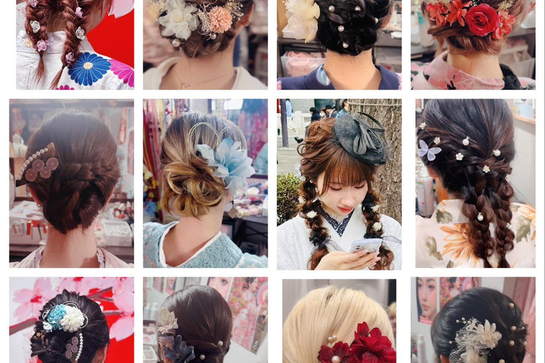 Tokyo: Asakusa Kimono Rental with Hairstyling and Makeup Kimono (Yukata) Experience Package (Men & Children Only)