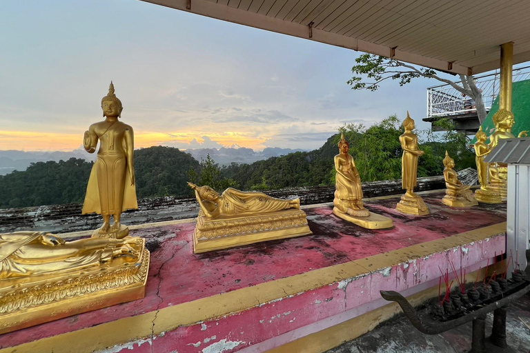 Krabi : Visite du temple de la grotte du tigre au coucher du soleil