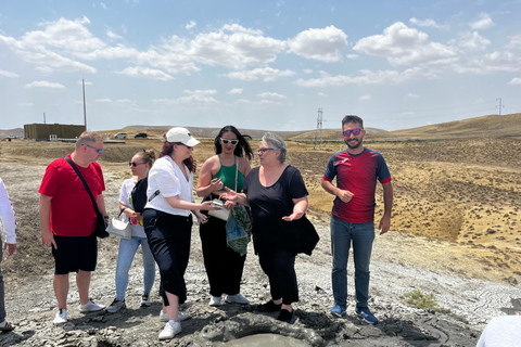 From Baku: Gobustan UNESCO Site & Mud Volcanoes Day Trip GROUP Gobustan & Mud Volcanoes