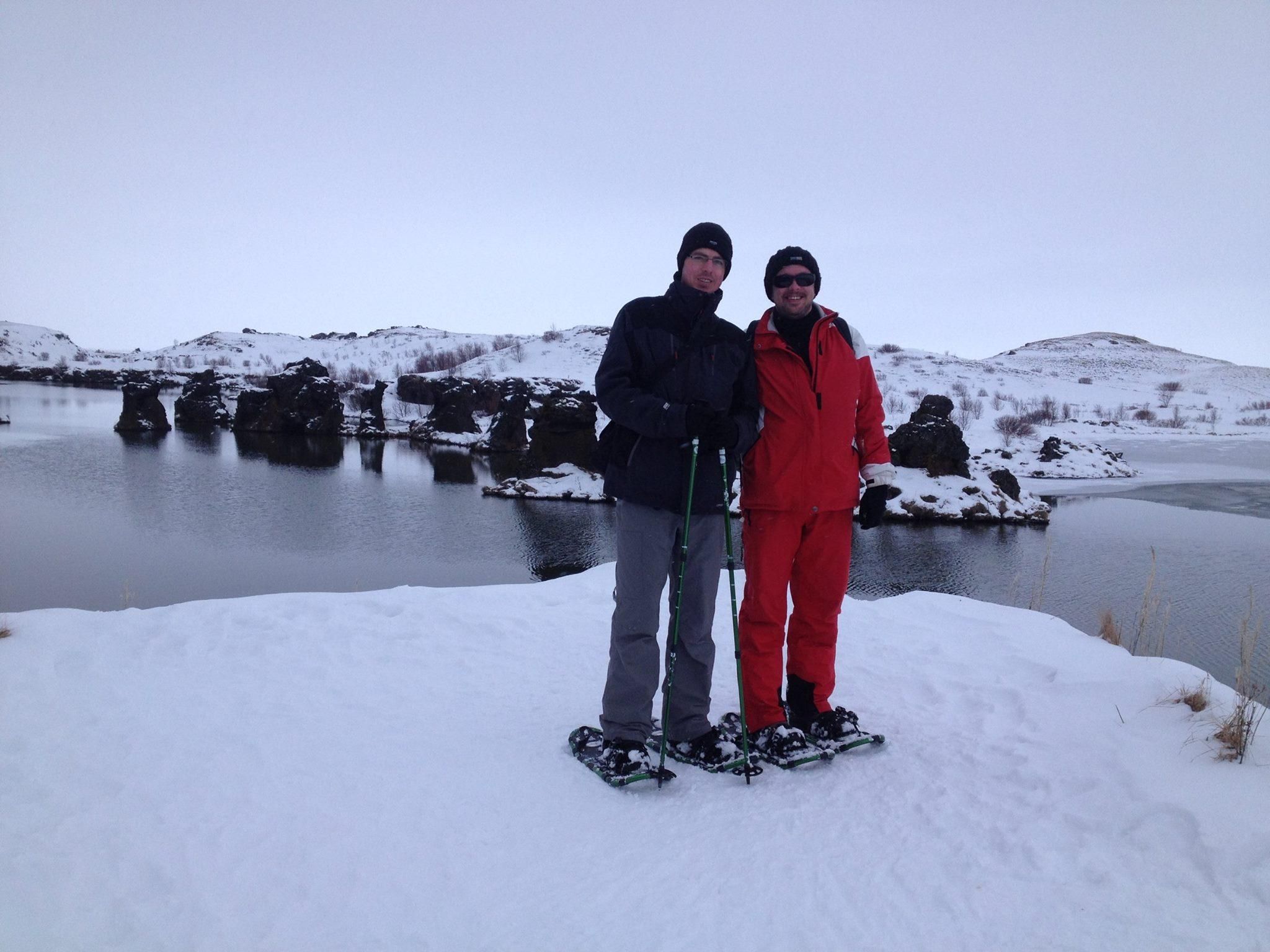 Reykjahlíð: Schneeschuhwanderung am Vulkan Krafla mit Guide