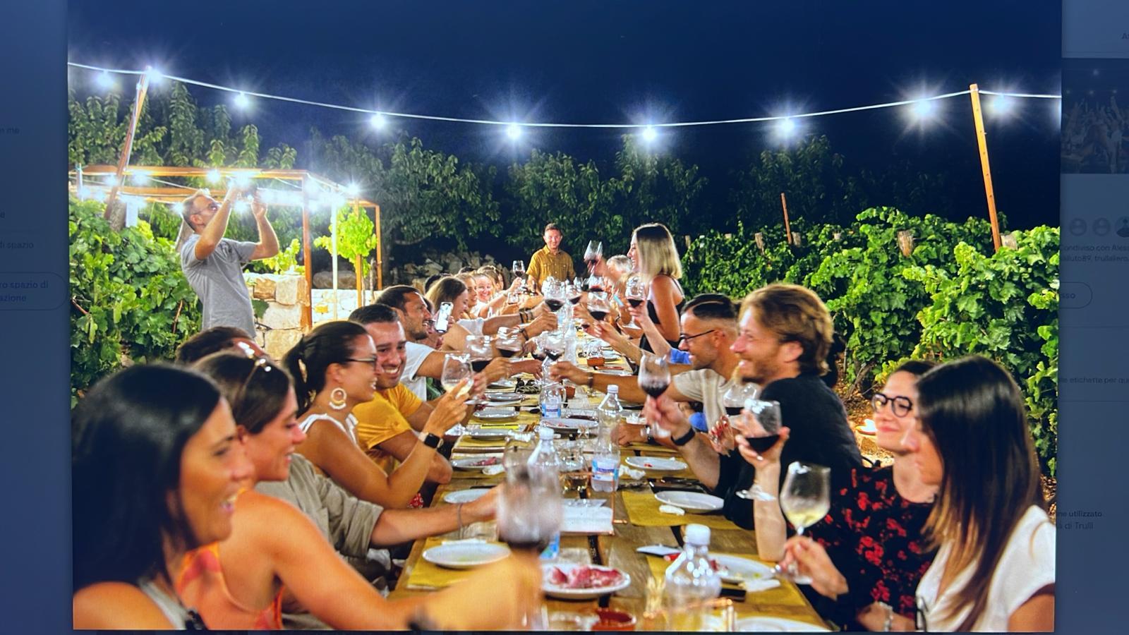 Abendessen im Weinberg und Weinprobe unter dem Sternenhimmel