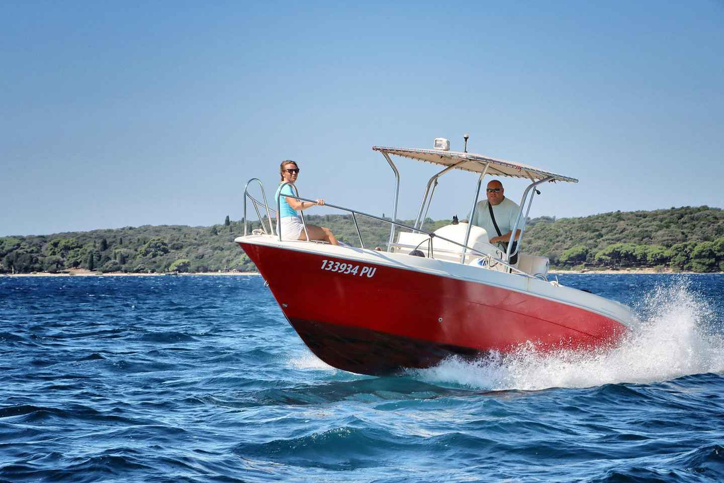 From Fazana: Private sunset dolphin tour