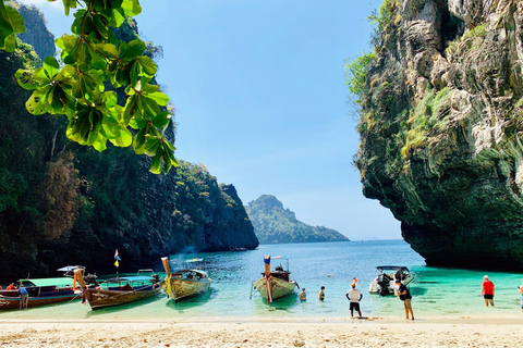 Krabi: 7 eilanden &amp; Railay in vroege ochtendKrabi: Wees de drukte voor met een vroege vogel 7-eilanden longtailboottocht