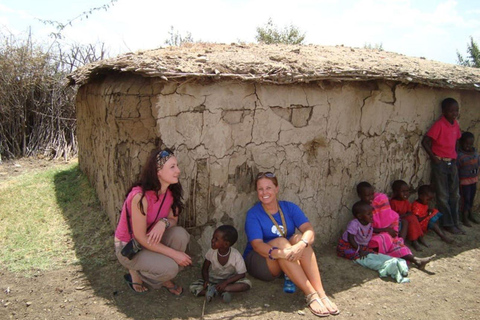 Kulturell rundtur i Maasai-by