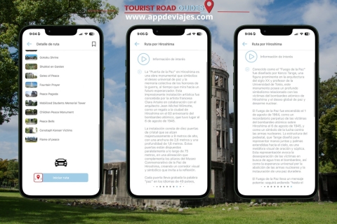 App Self-guided Audio guide routes Visit Hiroshima