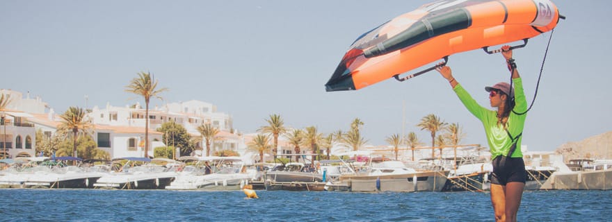 Fornells : Leçon de fleuret à ailes avec matériel à Minorque