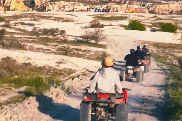 Cappadocia: Quad Bike Atv tours in Rose&Red valley 2-Hour Sunset Tour -1 Bike 2 Person