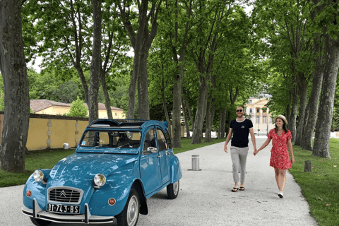 Excursão particular de 1 dia a Margaux e Médoc com um carro clássico