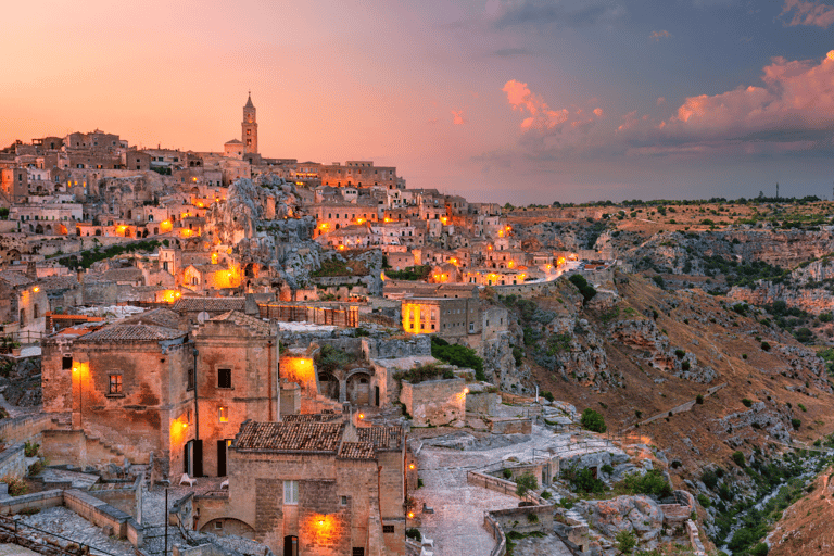 From Bari: Excursion to Matera by Bus Matera Tour: DEPARTURE at 12:40 PM with Guides