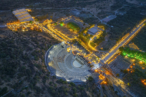 From Marmaris: Ephesus Night Tour with Dinner & Guide